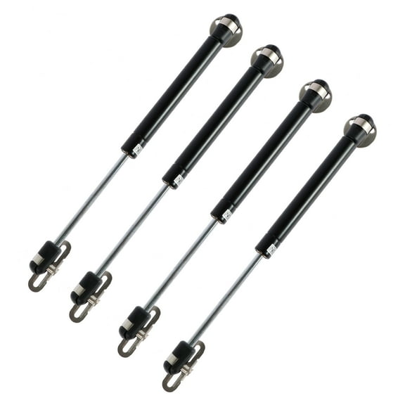 4Pcs Gas Struts Stainless Steel Gas Strut Shock Prop 90 Degree Opening Gas Spring Lift Support Lid Support Gas Prop Gas Shock Strut Spring Gas Spring Prop Lift for Storage Box