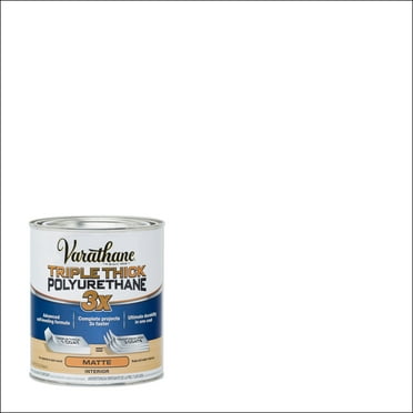 Clear, Varathane Triple Thick Matte Polyurethane-304588, Quart