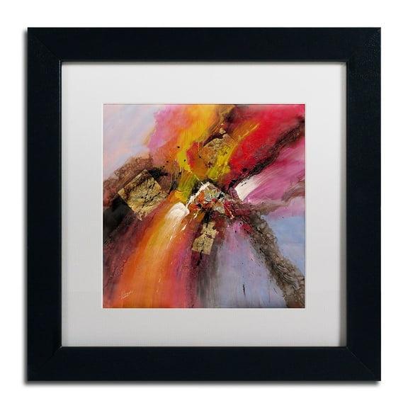 Trademark Fine Art "Sunset" Canvas Art by Ricardo Tapia, White Matte, Black Frame