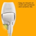 thumbnail image 6 of Conair 1600 Watt Wall-Mount Hair Dryer with LED Nightlight, White, 6 of 6