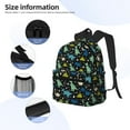 thumbnail image 5 of Picia Dinosaur Large Capacity Backpack Classic Style Backpack Casual Backpack Water-Resistant School Work Travel Outdoor Backpack, 5 of 8