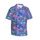 thumbnail image 3 of Camisa hawaiana nueva y divertida con estampado de hongos para hombre, camisas de manga corta, camisas casuales para vacaciones en la playa, camisas de calle con flores para mujer y niño, 3 of 5