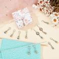 thumbnail image 4 of 50 Pcs Round Stripe Stitch Markers Resin Stitch Markers Removable Lobster Clasp Locking Knitting Markers for Knitting Weaving Sewing Jewelry Making Colorful, 4 of 6