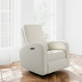 thumbnail image 3 of Storkcraft Santa Monica Infant Power Recliner Swivel Glider with USB, Dune Basketweave, 3 of 16