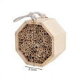 thumbnail image 2 of Wooden Insect Bee Bug House Natural Eco-Friendly Wood Hotel Garden Nest Easy Installation Beautiful Care, 2 of 4