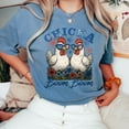 thumbnail image 6 of Chicka Boom Boom T-Shirt – Funny Patriotic Chicken Fireworks Tee – 4th of July USA Sunglasses Graphic Shirt for Women, Farm Moms, Country Life & Summer BBQs, 6 of 7