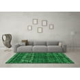 thumbnail image 3 of Ahgly Company Indoor Square Abstract Green Modern Area Rugs, 4' Square, 3 of 4
