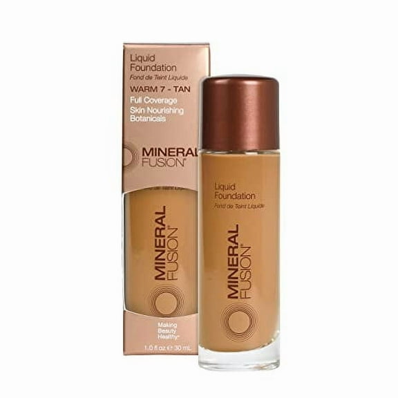 "Mineral Fusion Liquid Foundation Warm 7, 1 Oz"