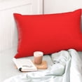 thumbnail image 4 of Pofeuu Red Print Polyester Microfiber Plush Pillowcases, Super Soft and Cozy Pillow Case Covers with Envelop Closure（Pillow core not included）-16"x24", 4 of 6