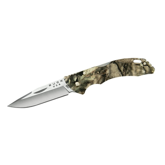 Buck Knives Bantam BLW, 2-3/4" Plain Satin Blade, Mossy Oak Break-Up Country Handle, Boxed