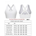 thumbnail image 2 of Womens Fitness Sports Bra, Criss-Cross Back Padded Strappy Sports Bras Medium Support Yoga Bra with Removable Cups, 2 of 7