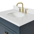 thumbnail image 2 of Ariel Hamlet 31 In. Oval Sink Vanity With White Quartz Countertop In Midnight Blue, 2 of 9