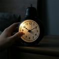 thumbnail image 3 of Unique Bargains Spherical Alarm Clock with Single Bell Design Black 3.3"L x 2.4"W x 5.1"H, 3 of 5