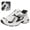 Black, variant on Willtoo Womens Sneakers Breathable Mesh Round Toe Athletic Shoes Lace‑Up Lightweight Platform Non Slip Trainers