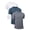 White-DarkBlue-Grey, variant on 3 Pack Men T-Shirts Crew Neck Short Sleeve T-Shirts for Men Quick Dry Men Shirts
