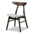 thumbnail image 2 of Baxton Studio Britte Mid-Century Modern Light Grey Fabric Upholstered Dark Oak Brown Finished 4-Piece Wood Dining Chair, 2 of 5
