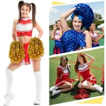 AURARMLET 14pcs Assorted Color Plastic Cheerleading Pom Poms for Youth Party and Sports Events