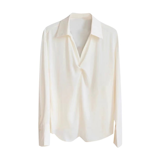 Chandail à Capuche Oversize pour Femmes, Chandail à Manches Trois-Quarts, Col en V, Mode, Blanc