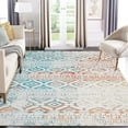 thumbnail image 7 of FairOnly 9' x 12' Large Low Pile Area Rug for Living Room Bedroom Geometric Rug Boho Print Rug Washable Rug, Multicolor, 7 of 7