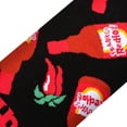 thumbnail image 4 of ODD SOX, Men's Funny Novelty Socks, Franks Red Hot Peppers Crew, Large Adult, 4 of 6
