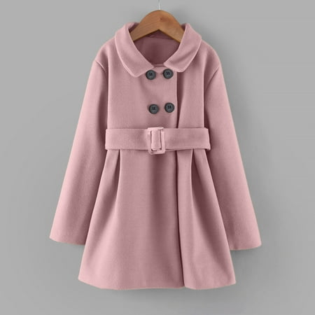 

kpoplk Toddler Winter Coat Toddler Kids Girls Winter Prints Overcoat Fleece Lined Windbreaker Hooded Cotton Jacket Puffer Coat(Pink)