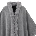 thumbnail image 4 of Ponchos for Women Shawls and Wraps Evening Dresses Elegant Faux Fur Party Collar Cloak Cape, 4 of 4