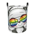 thumbnail image 2 of Goofa Panda with Sun glasses Printed Circular Hamper,Laundry Basket with Handles,Storage Baskets Foldable,Large Capacity Laundry Hamper-Medium, 2 of 8