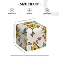 thumbnail image 3 of Goofa Bird Sunflowers Tissue Box Cover PVC Leather Tissue Holder Square Facial Tissue Case Facial Paper Organizer Dispenser for Bathroom, Vanity Countertop, 3 of 8