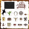thumbnail image 4 of Decoración para cupcakes con sombrero vaquero con brillo, 16 piezas Pretyps, 4 of 7