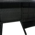 thumbnail image 2 of vidaXL Garden Bench Black PE rattan Standard Durable Garden Bench, 2 of 3