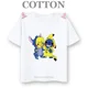 thumbnail image 3 of Camiseta de algodón para niños de Lilo Stitch Anime, camisetas para niños, camisetas para niños, camisetas casuales de manga corta con cuello redondo de moda de verano 2024, 3 of 5