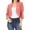 Watermelon Red, variant on Fanxing Blazer Clearance Cardigan Jacket for Women 3/4 Ruched Sleeve Casual Open Front Cropped Blazer Jacket Coat S,M,L,XL,XXL,XXXL,XXXXL,XXXXXL