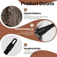 thumbnail image 3 of Retractable Feather Duster-Genuine Ostrich Feathers,Anti-Static,Reusable Eco-Friendly Handheld Cleaning for Keyboard,Home,Car,Office(10 to 15 Inches) 1 Pack, 3 of 10