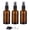 Black Amber, variant on 2026 Hot Sale 3 Pack 2oz Amber Fine Mist Glass Spray Bottles, Mini Empty Refillable Sprayers for Essential Oils Travel