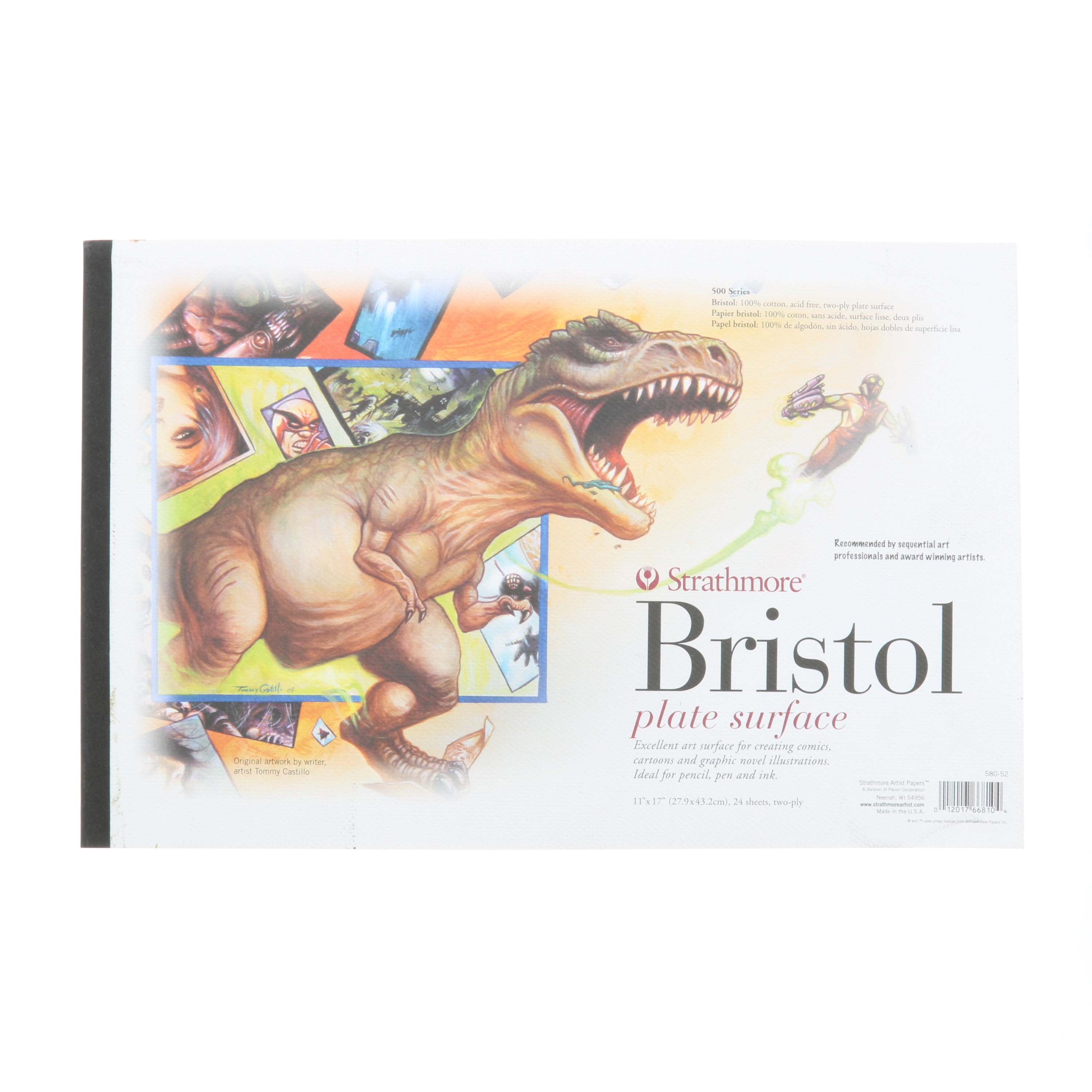 Strathmore 200 Series Bristol Drawing Pad 24 Sheets 100 lb 11 x 17 Inches