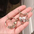 thumbnail image 2 of 4 Pcs/set Heart-shaped Round Metal Hair Clip Pentagram Geometric Pearl Hair Clip Bangs Clip Ponytail Hair Accessories for Ladies and Girls, 2 of 5