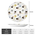 thumbnail image 2 of Kdxio Cute Cat Bone China Decorative Plate Ceramic Decorative Plate for Home Office Wall Stand Decorative Plates for Home Bedroom-8in, 2 of 6