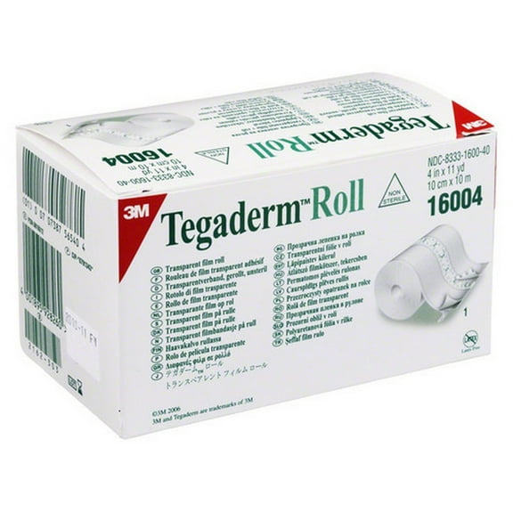 3M Tegaderm 16004 Dressing Transparent Film Roll 4 in. x 11 yds.(Each)