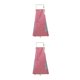 thumbnail image 4 of Wosthever Delantal lavable a la moda, delantal antiincrustante de cocina a rayas simples, delantal para mujer, suministros de cocina, café, Rojo 2piezas, 4 of 6