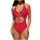 thumbnail image 2 of Traje de baño de una pieza para mujer, conjuntos de bikini para mujer, trajes de baño de bikini lisos con cordón ajustable, conjuntos de trajes de baño sin mangas para mujer, 2 of 8