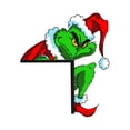 thumbnail image 2 of Grinch Christmas Decorations Grinch Decor the Grinch Christmas Santa Snowman Hat Door Corner Decoration Christmas, 2 of 5