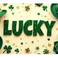 thumbnail image 5 of LUUFILx St Patricks Day Backdrop Banner Shamrock Decorations Irish Luck Party Background Flower Props Green Hat Festival Decor Gift Events Photography, 5 of 9