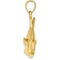 thumbnail image 2 of 14K Yellow Gold 3-D Polished Pompano Fish Charm - 19.25mm, 2 of 6