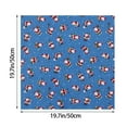 thumbnail image 1 of PEONAVET Printed Handkerchief DIY Hand Stitched 's Printed Christmas Handkerchief 8pcs, 1 of 1