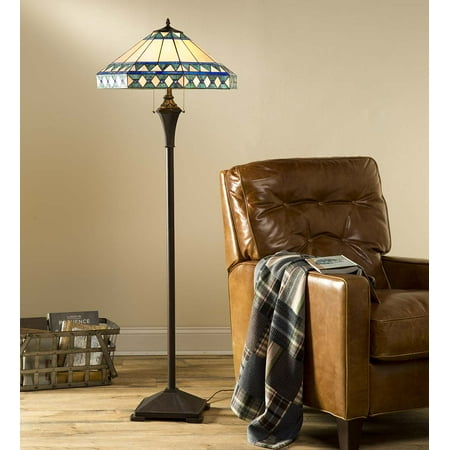 Camden Tiffany Floor Lamp With Dual Pull Chains