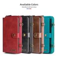 thumbnail image 2 of Card Slot Case forfor iPhone 6/6s Wallet Case,Multi-Functional Leather Purse Flip Cover Zipper Wallet Case with Card Slots & Detachable Magnetic Phone Case, 2 of 9