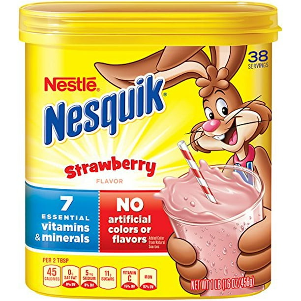 Nesquick Flavored Powder Strawberry, 16 Ounce