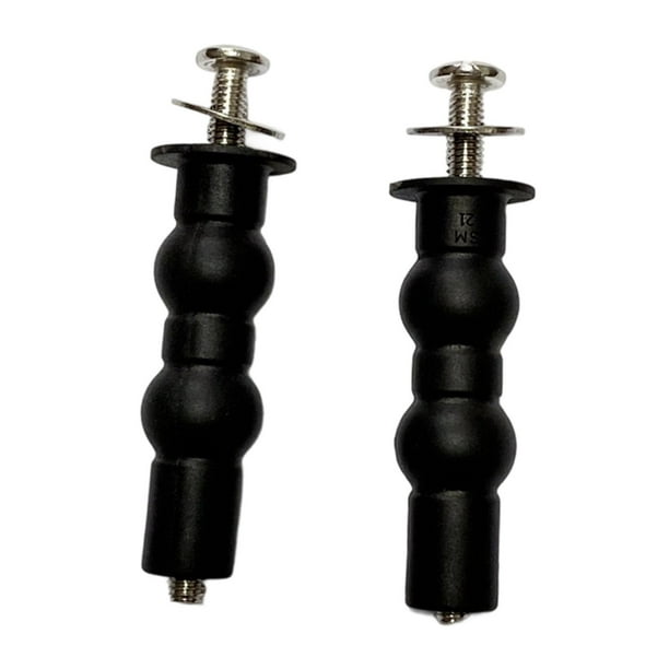 Kit de 1 par de tornillos y pernos para asiento de inodoro, sujetador de asiento de inodoro de repuesto resistente y alto Doble bola