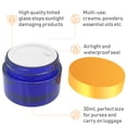 thumbnail image 2 of 6pcs Travel Jar Empty Cosmetic Jar Glass Face Cream Jars with Inner Lid for Face Cream, 2 of 6