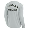 thumbnail image 3 of Unisex Fanatics Gray Chicago White Sox Elements Super Soft Long Sleeve T-Shirt, 3 of 3